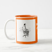 Stuhldrehbeschleunigungen Zweifarbige Tasse (Links)