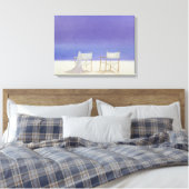 Stühle am Strand 1995 Leinwanddruck (Insitu (Schlafzimmer))