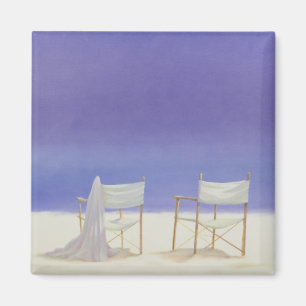 Stühle am Strand 1995 Magnet