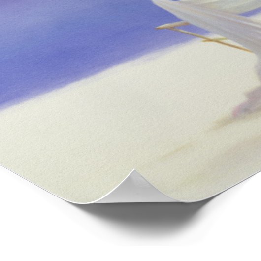 Stühle am Strand 1995 Poster (Ecke)