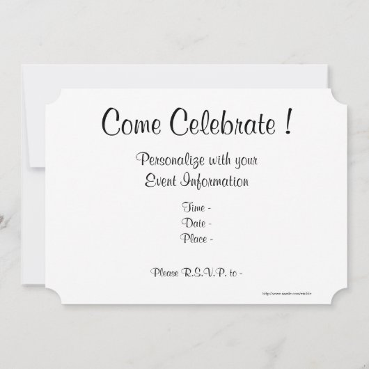 Stühle am Strand Einladung (Rückseite)