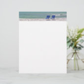 Stühle am Strand Letterhead (Stehend Vorderseite)