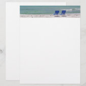 Stühle am Strand Letterhead (Vorne/Hinten)