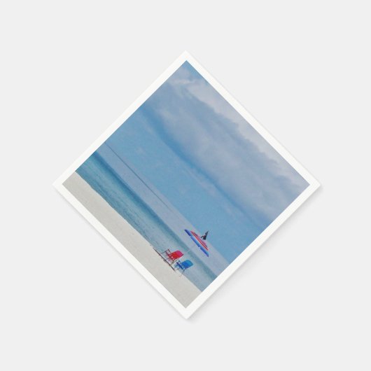 Stühle am Strand Serviette (Ecke)