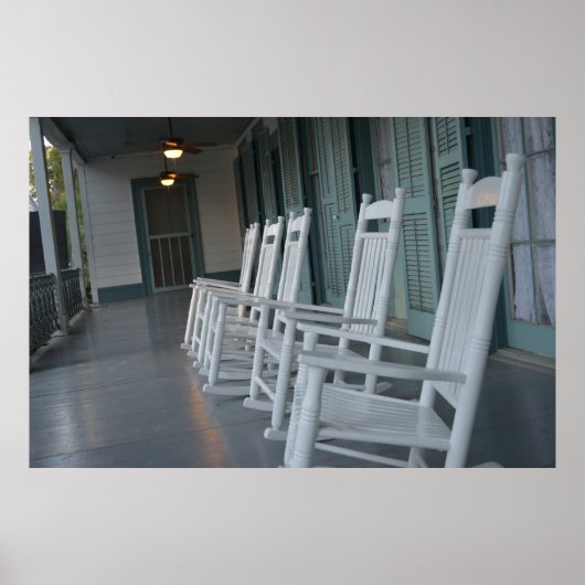 Stühle aus Südweiß Poster (Vorne)