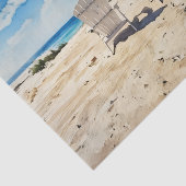 Stühle im Sand-Tissue-Papier Seidenpapier (Ausschnitt)