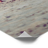 Stühle in Blau und Orange Foto Poster (Ecke)