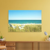 Stühle von Adirondack in den Dünen Leinwanddruck (Insitu (Wohnzimmer))