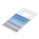 Stühle warten auf Sie Geldbeutel Flaschenöffner (Vorderseite Schrägansicht)