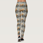 Stuhlhocker auf einem Baumstamm-Leggings Leggings (Rückseite)