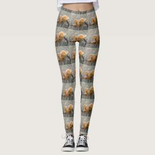 Stuhlhocker auf einem Baumstamm-Leggings Leggings