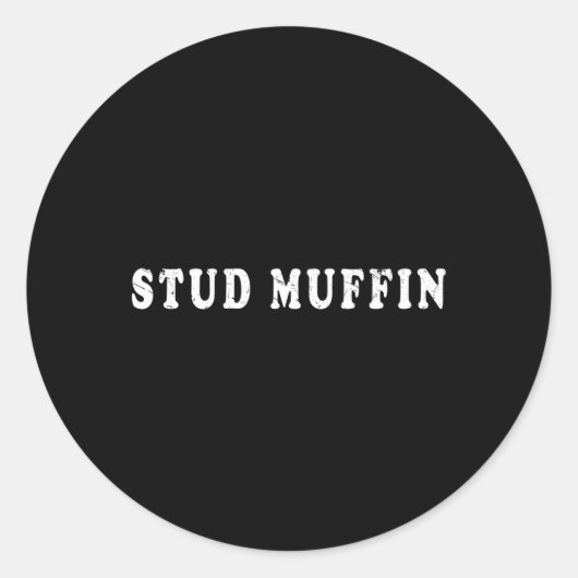 Stuhlmuffin für Freunde oder Ehemann Runder Aufkleber (Vorderseite)