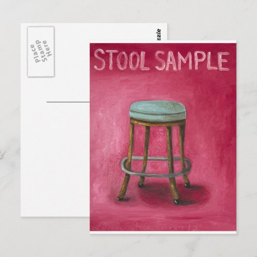 Stuhlprobe Postkarte (Vorne/Hinten)