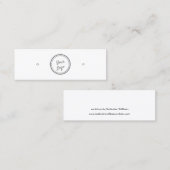 Stuhlvorratsanzeigekarte |Logo hinzufügen Mini Visitenkarte (Vorne/Hinten)