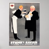 STUHR KAVIAR Food Advertisement Ludwig Hohlwein Poster (Vorne)