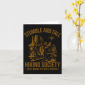 Stumble and Fall Wandergesellschaft Camping Wander Karte (Gelbe Blume)
