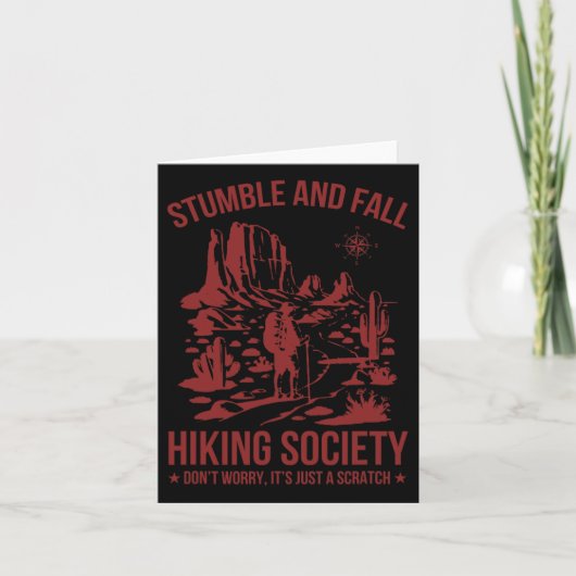 Stumble and Fall Wandergesellschaft Keine Sorge, e Karte (Vorderseite)