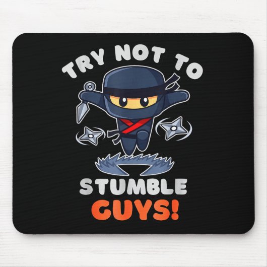 Stumble Guys Ninjas Games Stumble Guys Tee Kids Mousepad (Vorne)