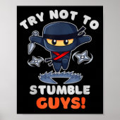 Stumble Guys Ninjas Games Stumble Guys Tee Kids  Poster (Vorne)