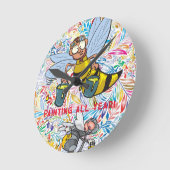 Stumblebemaler Uhrwerk Runde Wanduhr (Winkel)