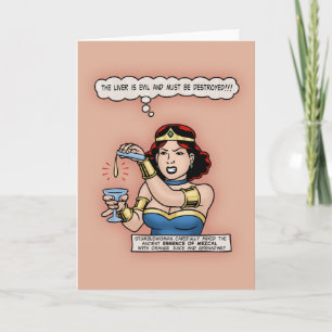 Stumblewoman - Leber ist böse Feiertagskarte