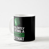 Stumm erstellen eines Tabellenkalkulationstabels L Kaffeetasse (Vorderseite Links)