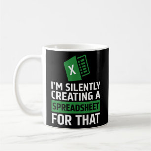Stumm erstellen eines Tabellenkalkulationstabels L Kaffeetasse