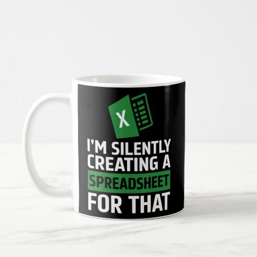 Stumm erstellen eines Tabellenkalkulationstabels L Kaffeetasse (Links)