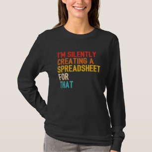 Stumm erstellen eines Tabellenkalkulators T-Shirt