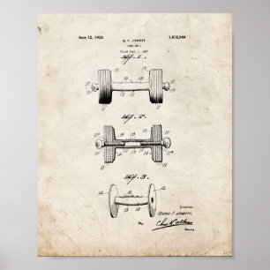 Stumm-Glocke Patent - alter Blick Poster