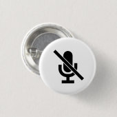 "Stumm-" Piktogramm-Knopf Button (Vorne & Hinten)