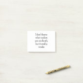 Stumm Post-it Klebezettel (Auf Schreibtisch)