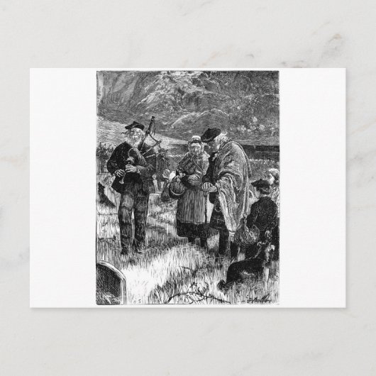 Stumm standen sie postkarte (Vorderseite)