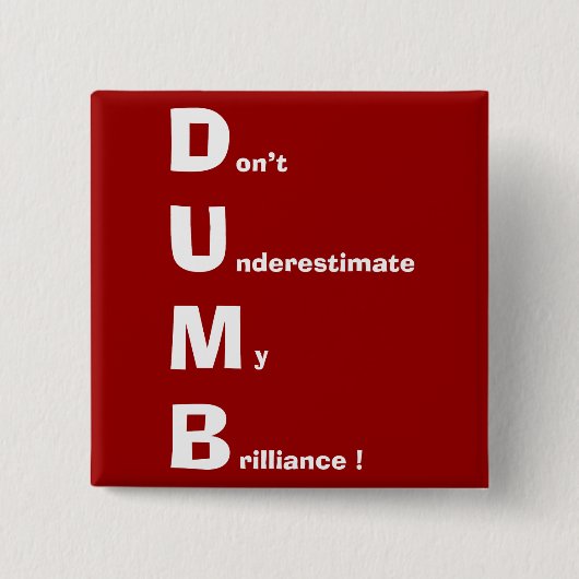 STUMM (weißer Text) Button (Vorderseite)