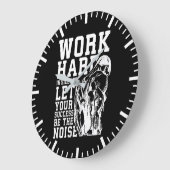 Stumme Arbeit - Fitness, Workout, Bodybuilding Große Wanduhr (Winkel)