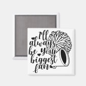 Stummer Cheerleader Magnet (Vorderseite/Rückseite)