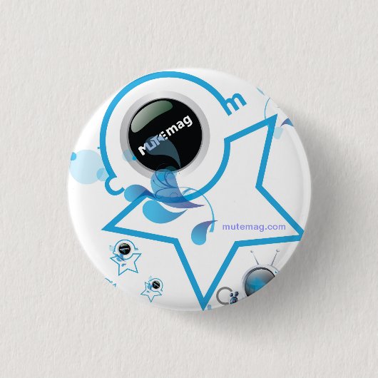 Stummer Knopf Button (Vorderseite)