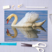 Stummer Schwan, Cygnus olor Seidenpapier (Handwerk)