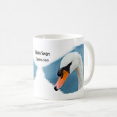 Stummer Schwan-Porträt Kaffeetasse (VorderseiteRechts)