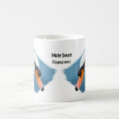 Stummer Schwan-Porträt Kaffeetasse (Mittel)