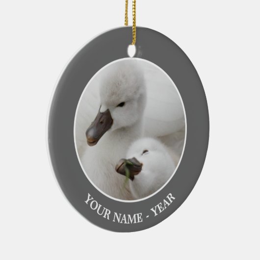 Stummer SchwanCygnets Keramikornament (Rechts)