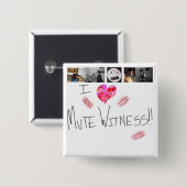Stummer Zeuge-Liebeknopf Button (Vorne & Hinten)