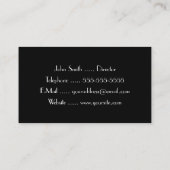 Stummfilm Intertitle Visitenkarte (Rückseite)