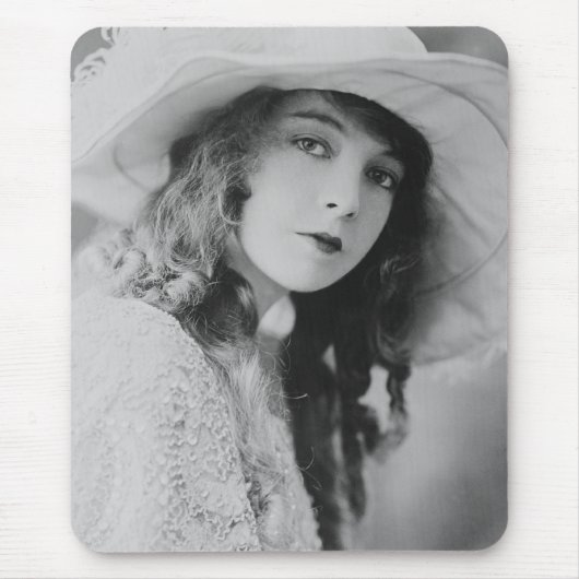 Stummfilm-Stern-Lillian Gish-Mausunterlage Mousepad (Vorne)