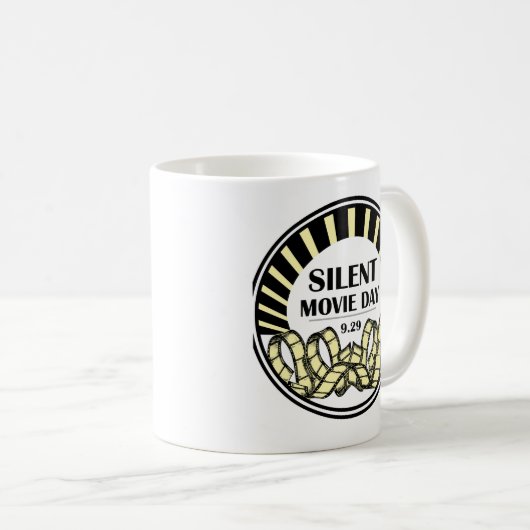 Stummfilm-Tag-Kaffeetasse Kaffeetasse (VorderseiteRechts)
