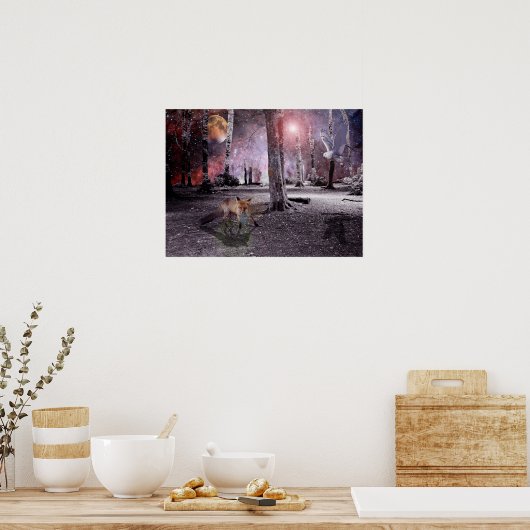 Stummholz Poster (Küche)