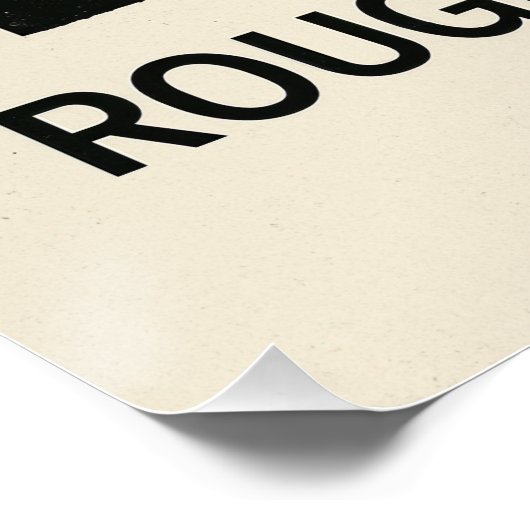 Stummrot - geometrisches Poster (Ecke)