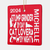 Stump Grinder Lieben Cats CUSTOM Keramikornament (Links)