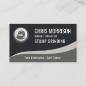 Stump Grinding QR Code Visitenkarte (Vorderseite)