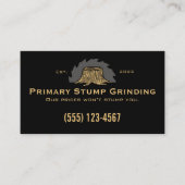 Stump Grinding Saw - Baumstumpf Visitenkarte (Vorderseite)